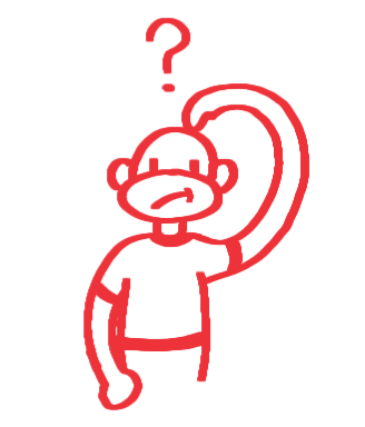 Cartoon monkey mascot for Traqr